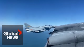 quotAre we okayquot Chinese military jet intercepts Canadian Forces plane in quotaggressive mannerquot [upl. by Ness324]