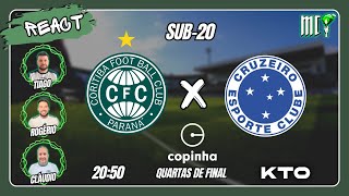 REACT  MINI PÓSJOGO COPINHA  CORITIBA X CRUZEIRO  QUARTAS DE FINAL [upl. by Yurik]