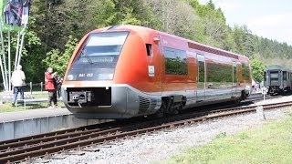 WutachWal Weizenpendel BR 641 zu Besuch auf der alten Wutachtalbahn Weizen  Oberlauchringen [upl. by Bren]