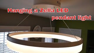 How to hang an LED ceiling light  From start to finish [upl. by Ednyl]