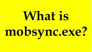 What is mobsyncexe [upl. by Eniamzaj]