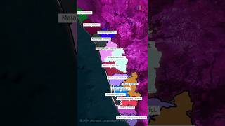 All Districts Of Kerala  List of districts of Kerala shorts trending [upl. by Gnoc]