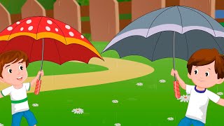 Pitter Patter Raindrops  Nursery I LKG  UKG I Play I Activity I Animated  Poems  Stories [upl. by Atirb]