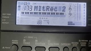 Casio CTX800 with Roland Revas KB330 rhythm test  085  Waltz [upl. by Kcirdneh]