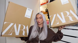 huge zara try on haul 🧸 october 2024 [upl. by Ainotna]