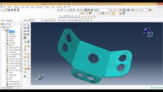 Abaqus Tutorial Videos  How to mesh sheet metal part in Abaqus [upl. by Hoeve]