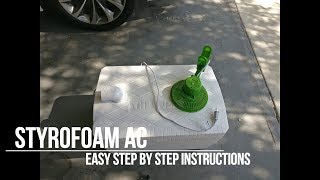 How to build a Styrofoam Air Conditioner [upl. by Noneek]