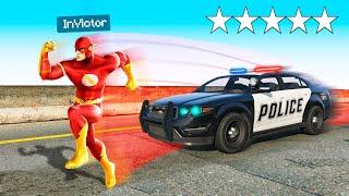 Â¡GTA 5 PERO soy FLASH ğŸ˜‚ INVICTOR SE CONVIERTE EN SUPERHÃ‰ROE ğŸ¦¸ GTAV MODS [upl. by Pierce]