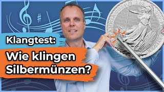 Klangtest Wie klingen Silbermünzen [upl. by Nivat]