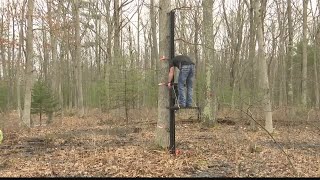 A Somerset County man is changing the hunting game with a revolutionary tree stand [upl. by Paolo]