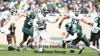 Michigan State Football Spring Showcase Recap [upl. by Aksel]