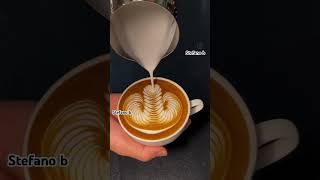 Cappuccino art Rosetta [upl. by Maximo]