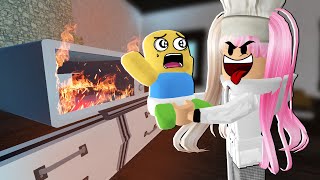 EYRA JADI CHEF KEJAM BAKAR BABY DALAM MICROWAVE  BAKE DA BABY  ROBLOX MALAYSIA [upl. by Ayra]