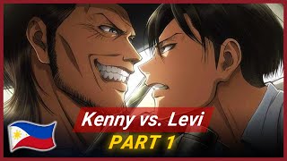 Levi vs Kenny – Shingeki no Kyojin Filipino Fandubbed [upl. by Lacim937]