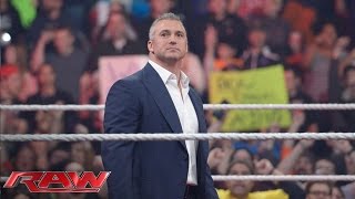 The WWE Universe erupts as Shane McMahon reemerges on Monday Night Raw Raw February 23 2016 [upl. by Scriven846]