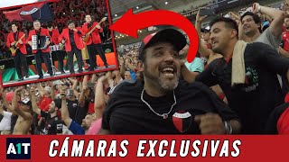 La FIESTA de LOS PALMERAS y la HINCHADA DE COLÓN en la SUDAMERICANA ⚫🔴 [upl. by Acnayb]