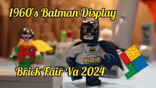 UCS 60s BATCAVE CINEMATIC  Batman Display at BrickFair Va 2024  Brickfair Virginia [upl. by Maible]