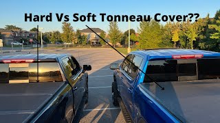 Soft Vs Hard Trifold Tonneau Cover for Your Truck  WHICH IS BEST  2022 Refreshed GMC Sierra AT4 [upl. by Aloek]