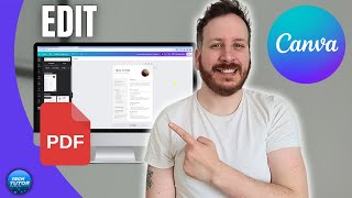 How To Edit PDF File In Canva [upl. by Laith935]