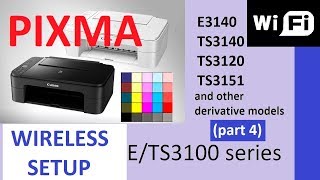 PIXMA TS3120 TS3140 TS3150 part4  Wireless Setup Canon PRINT InkjetSelphyApp Network info print [upl. by Aletsirc954]