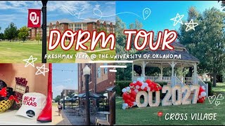 📦 DORM TOUR  the university of oklahoma  cross village [upl. by Bunting]