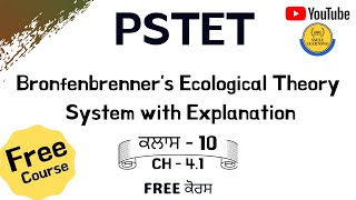 Bronfenbrenners Ecological Theory PSTET  Bronfenbrenner  Theroy of Bronfenbrenner  PSTET 2021 [upl. by Charlene452]