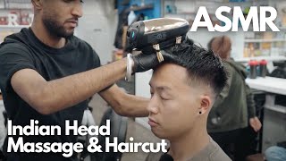 Satisfying Indian Head Massage amp Haircut in Flushing NY  Ultimate ASMR Experience [upl. by Rentschler]