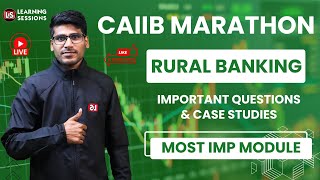 Rural Banking CAIIB  Module B Rural Banking Questions [upl. by Yenitirb]