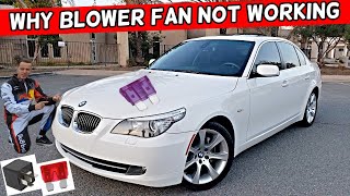 WHY BLOWER MOTOR FAN DOES NOT WORK BMW E60 E61 525i 528i 530i 535i 540i 550i 520i 523i 520d 525d 530 [upl. by Estrella]