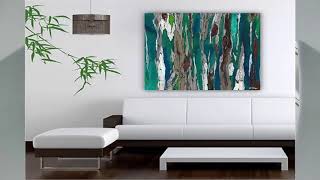 Wohnzimmer abstrakte Wand Kunst Ideen [upl. by Bowles]