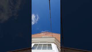 New build Brick cleaning rinse down in Autumnal Blue skies satisfying oddlysatisfying cleaning [upl. by Owades]