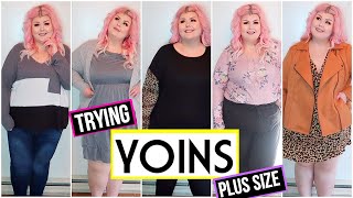 Trying YOINS Plus Size Clothing Haul 🌸  Spring 2020 [upl. by Savdeep]