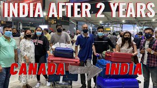 Canada to India after 2 years emotional video  Planning and Flight Experience [upl. by Alphard]