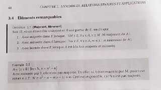 Algèbre 1 S1 MIP Les applicationsElements remarquqbles  Majorant minorant [upl. by Drona]