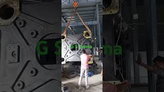 Injection moulding machine fitting 1400 ton 15 ton hydra crane [upl. by Yentrac]