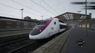 Train Sim World 4 High Speed Rain Bullet Train in France 300 KmH [upl. by Etnauj]