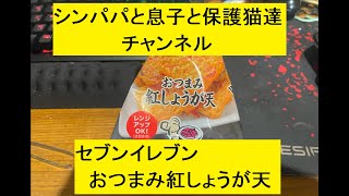 セブンイレブンのおつまみ紅しょうが天を食べてみた。 [upl. by Tacye]