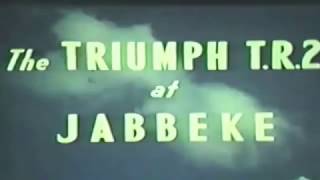 Period promotional film of the Jabbeke speed test with Triumph TR2 MVC575 [upl. by Sucerdor195]