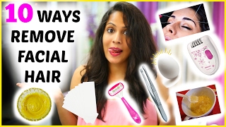 Remove Facial Hair Instantly  10 WAYS  Remove Unwanted Hair Permanently  ShrutiArjunAnand [upl. by Ateuqahs887]