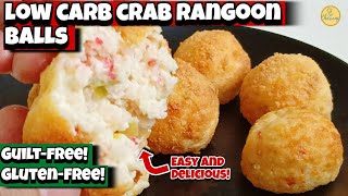 How to make LOW CARB CRAB RANGOON BALLS CRAB STICK RECIPE [upl. by Ibur]