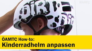 Tipps amp Tricks Kinder Fahrradhelm richtig anpassen  ÖAMTC [upl. by Anomor]