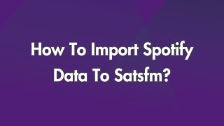 How To Import Spotify Data To Statsfm [upl. by Ynnavoig]