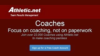 Athleticnet Team Overview for Coaches [upl. by Fiora]