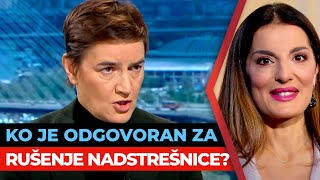 Ko će snositi odgovornost za rušenje nadstrešnice u Novom Sadu  Ana Brnabić  URANAK1 [upl. by Oinotnas]