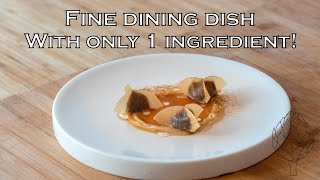 Fine dining dish with only 1 ingredient Onion edition [upl. by Aracahs369]