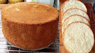 Vanilla Sponge Cake Recipe  Sponge Cake Recipe  Simple Vanilla Cake [upl. by Lleda964]