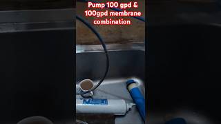 Hig flow membrane 100gpdamp 100 gpd pump result roservice waterfilter bestservice rowaterpurifier [upl. by Yht887]