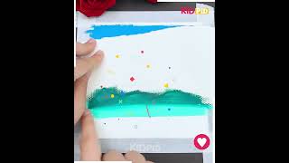 Easy Landscape Painting Ideas for Beginners shorts [upl. by Eniawd831]