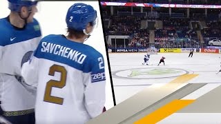 IIHF 2016 Savchenko trifft aus 35 Metern  Eishockey WM 2017 auf SPORT1 [upl. by Isleen]