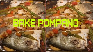 Baked Pompano Recipe Tasty without Fishy taste [upl. by Christis449]